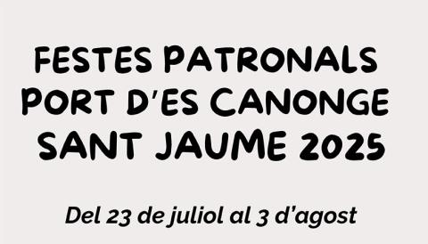Programa Festes de Sant Jaume 2025