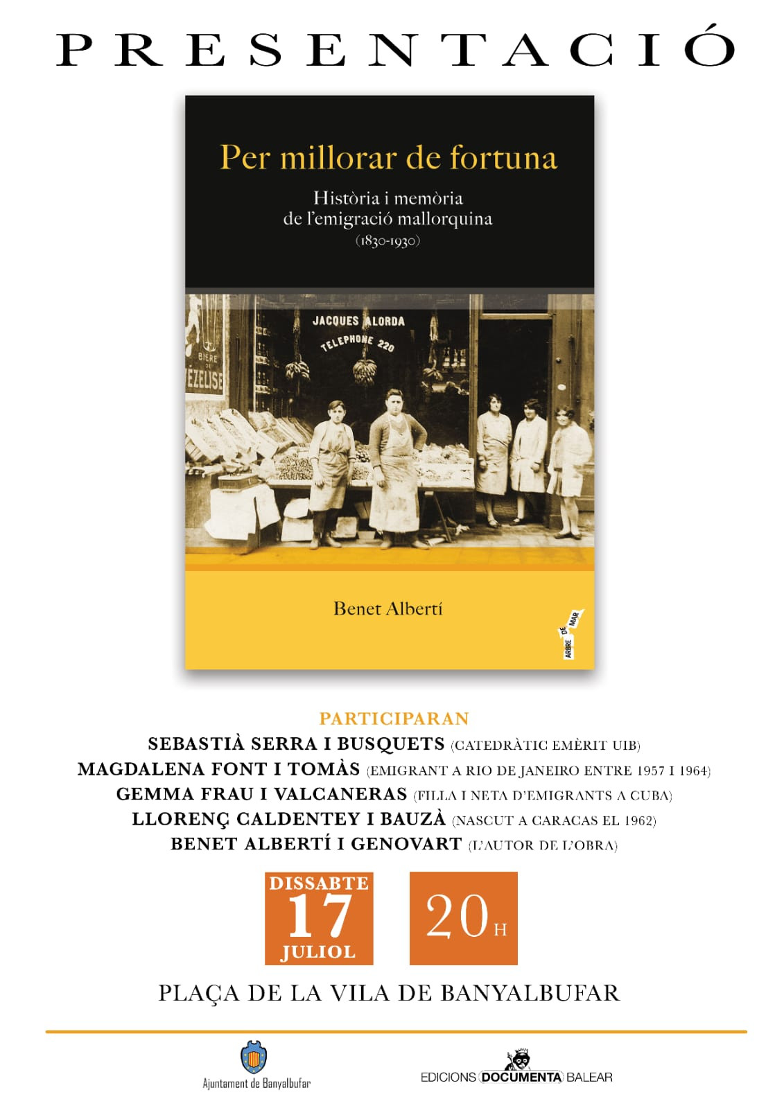 Presentació del llibre "Per millorar de fortuna" 