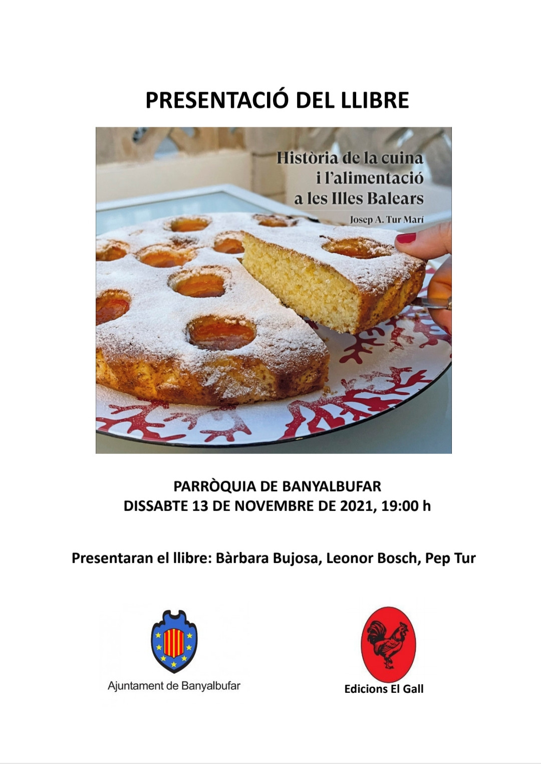 Presentació del llibre "Història de la cuina i l'alimentació a les Illes Balears"