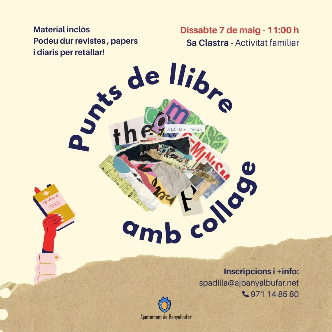 Punts de llibre amb collage