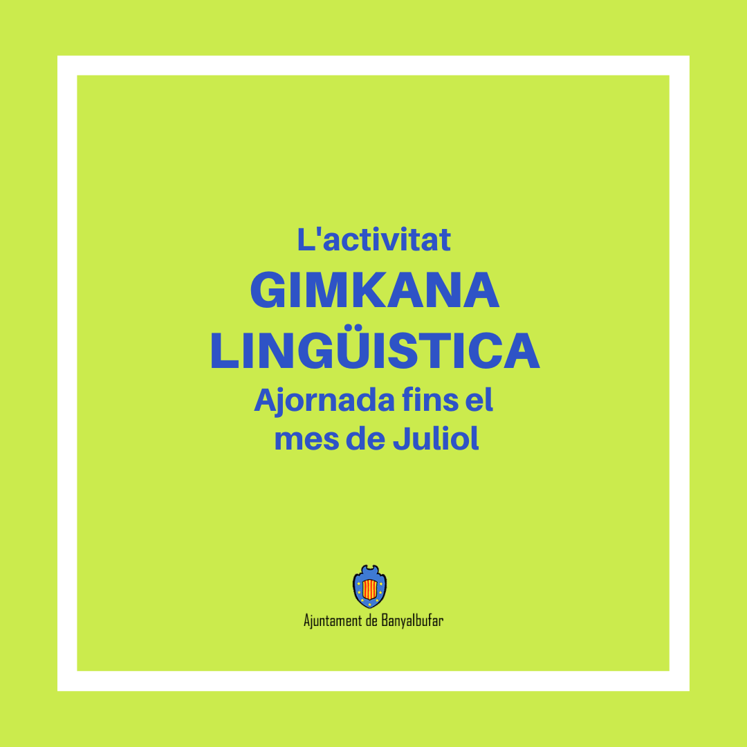 Gimkana lingüística (Ajornada fins a Juliol)