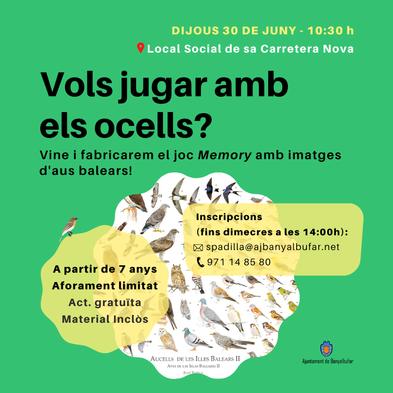 Fem un Memory d'Aus Balears