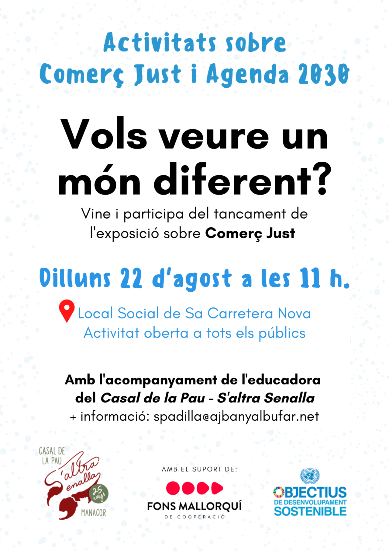 Activitats sobre Comerç Just i Agenda 2030