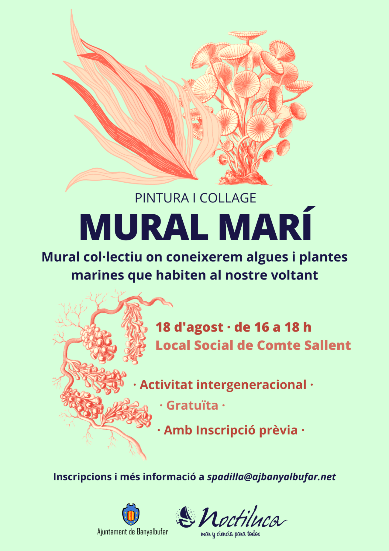 Taller de Pintura i Collage: Mural marí