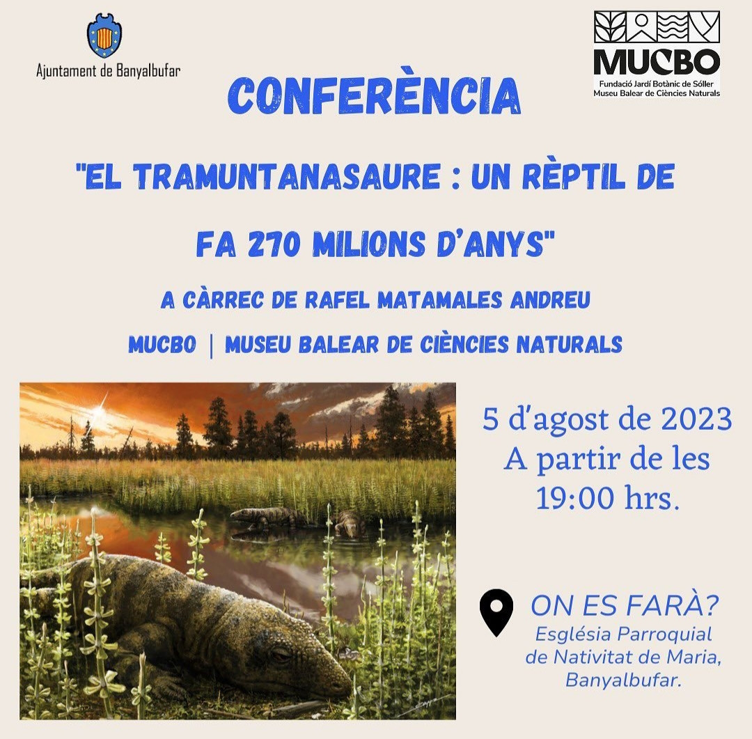 Confeència " El Tramuntanasaure: un rèptil de fa 270 milions d'anys"