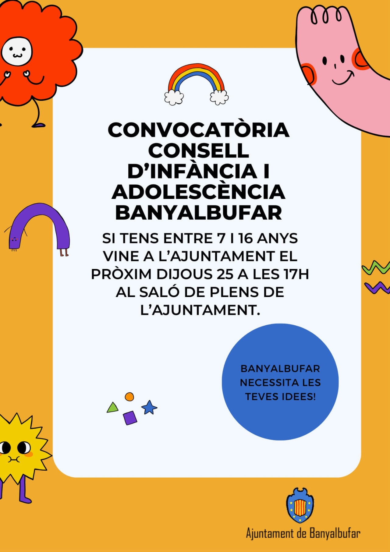 Convocatòria del Consell d'Infants i Adolescents de Banyalbufar