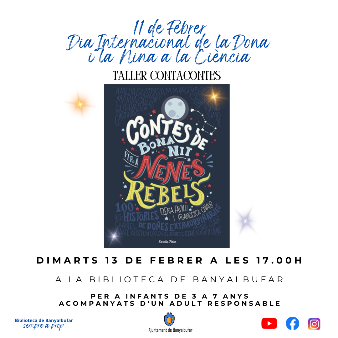 Taller contacontes "Contes de Bona Nit per a Nenes Rebels"