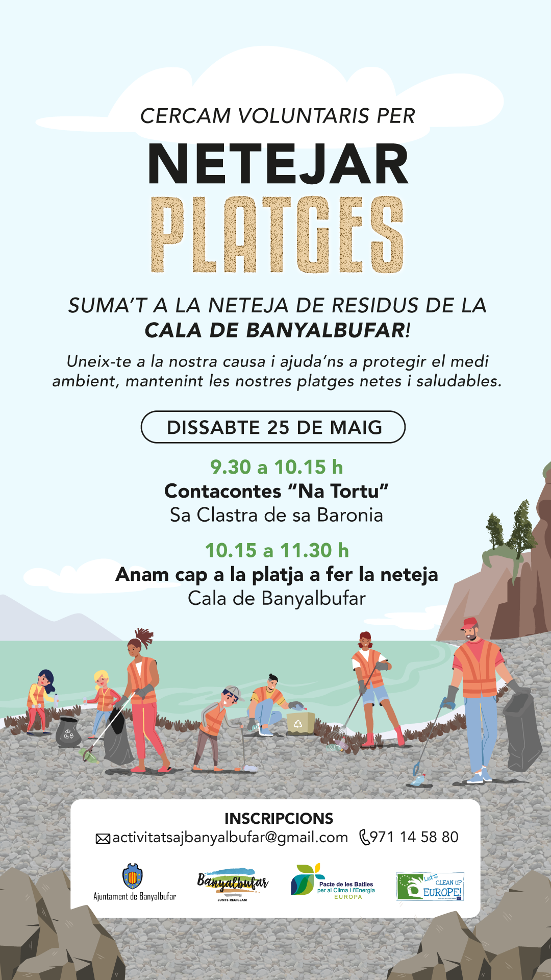 Neteja del Port de Banyalbufar