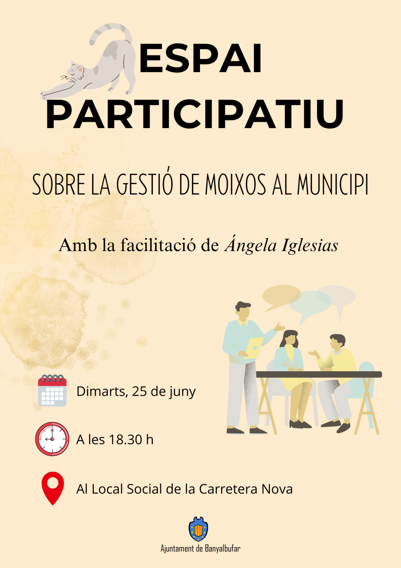 Espai paticipatiu sobre la gestió de moixos al municipi
