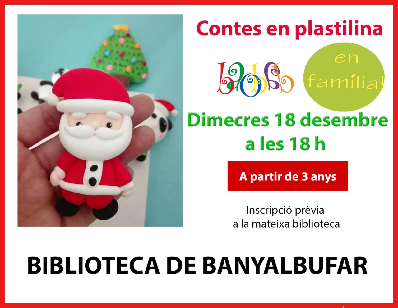 Taller plastilina i contacontes de Nadal