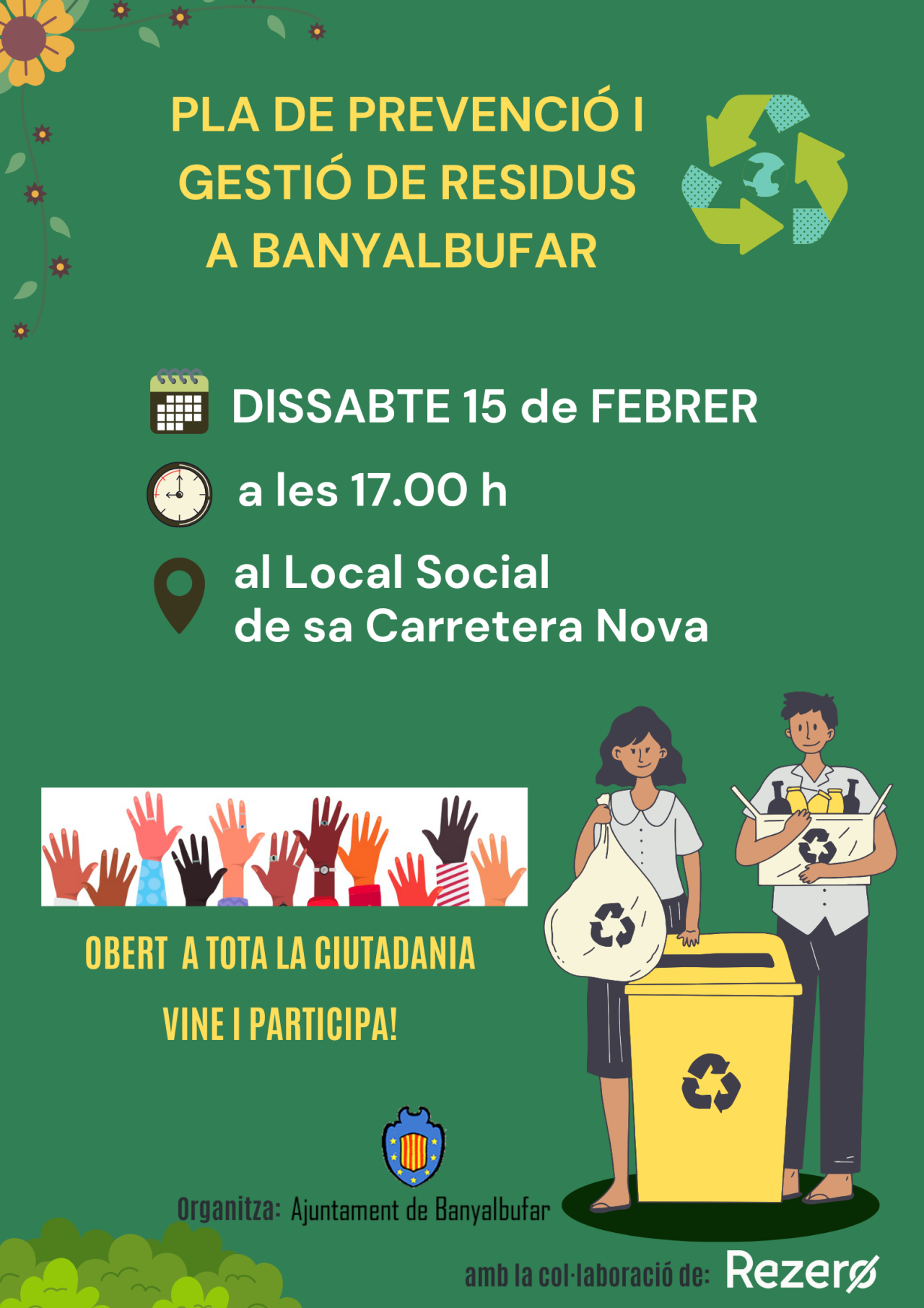Nou Pla de Prevenció i Gestió de Residus