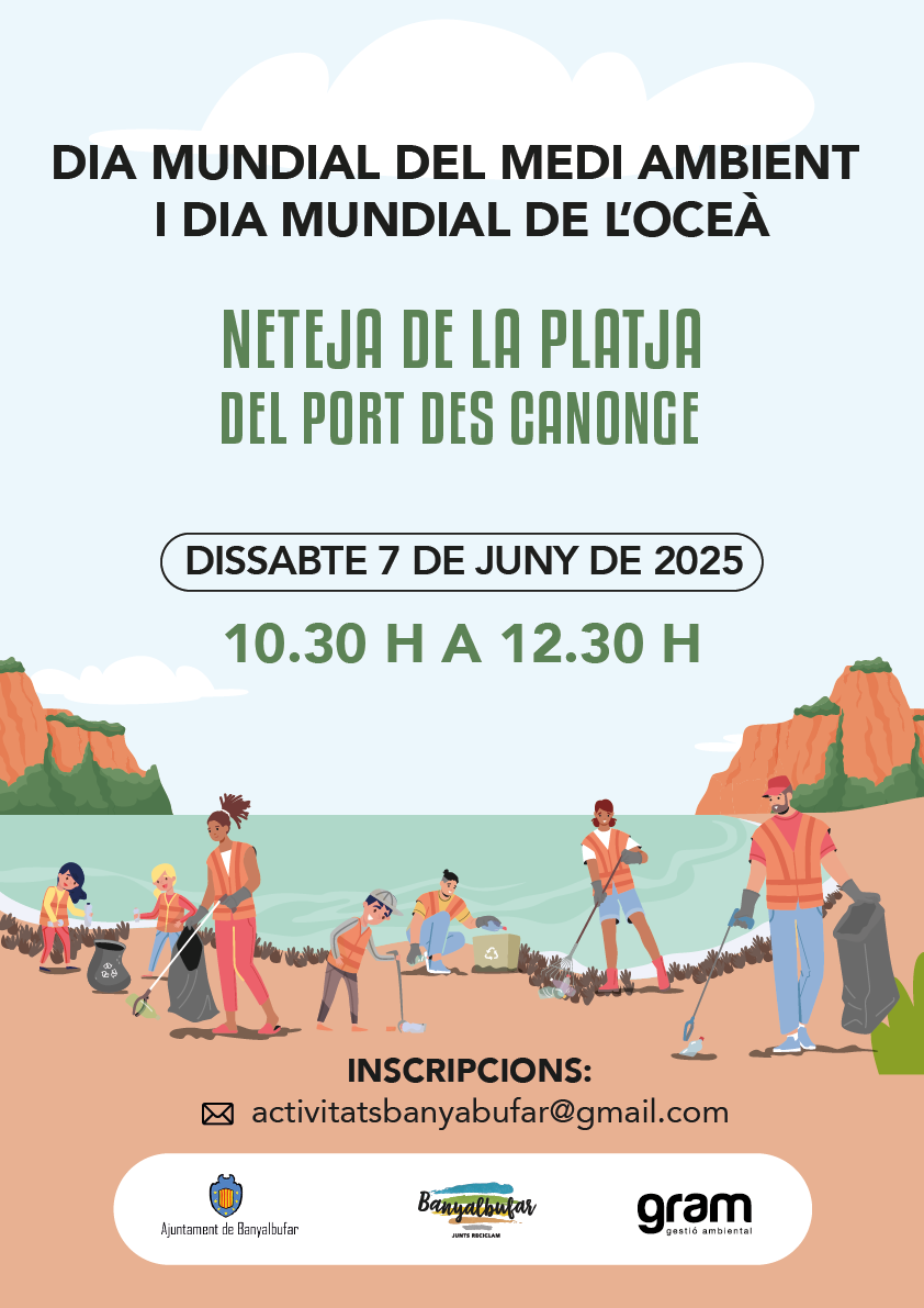 Neteja de la platja del port des Canonge