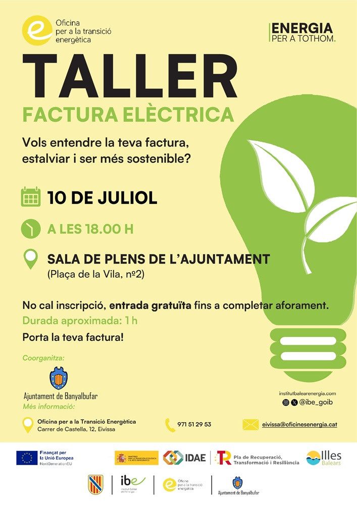 Taller factura elèctrica