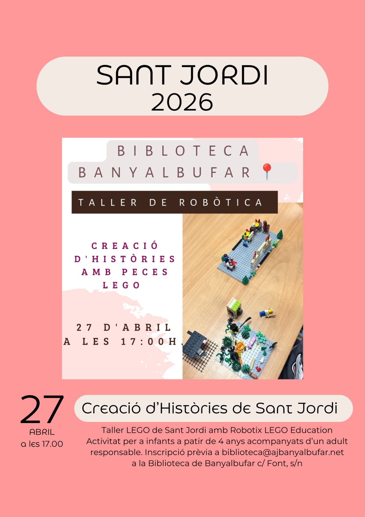 Creació d'històries de Sant Jordi