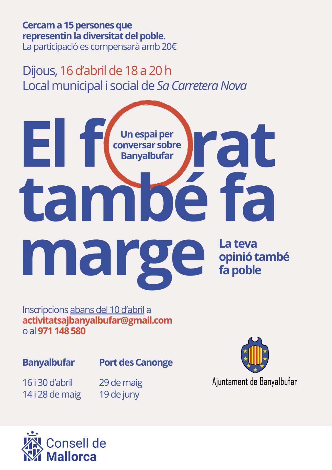 Convocatòria Participació Ciutadana 2026