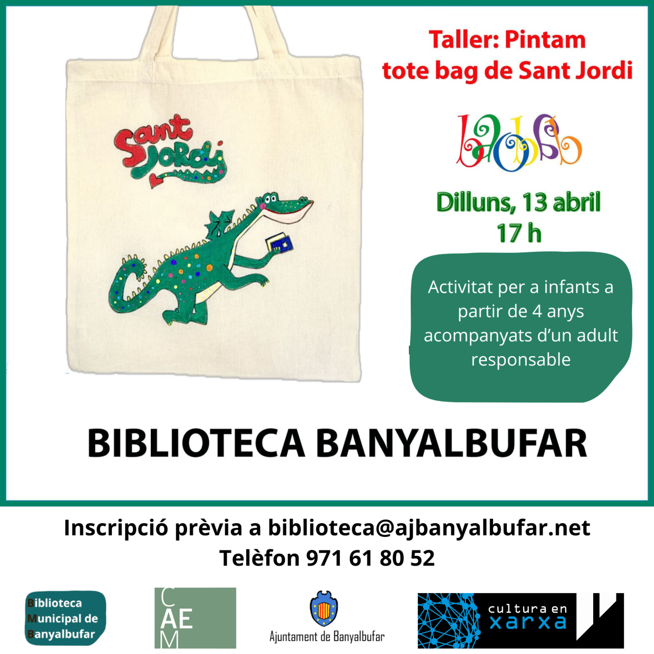 Taller de pintura Drac Sant Jordi