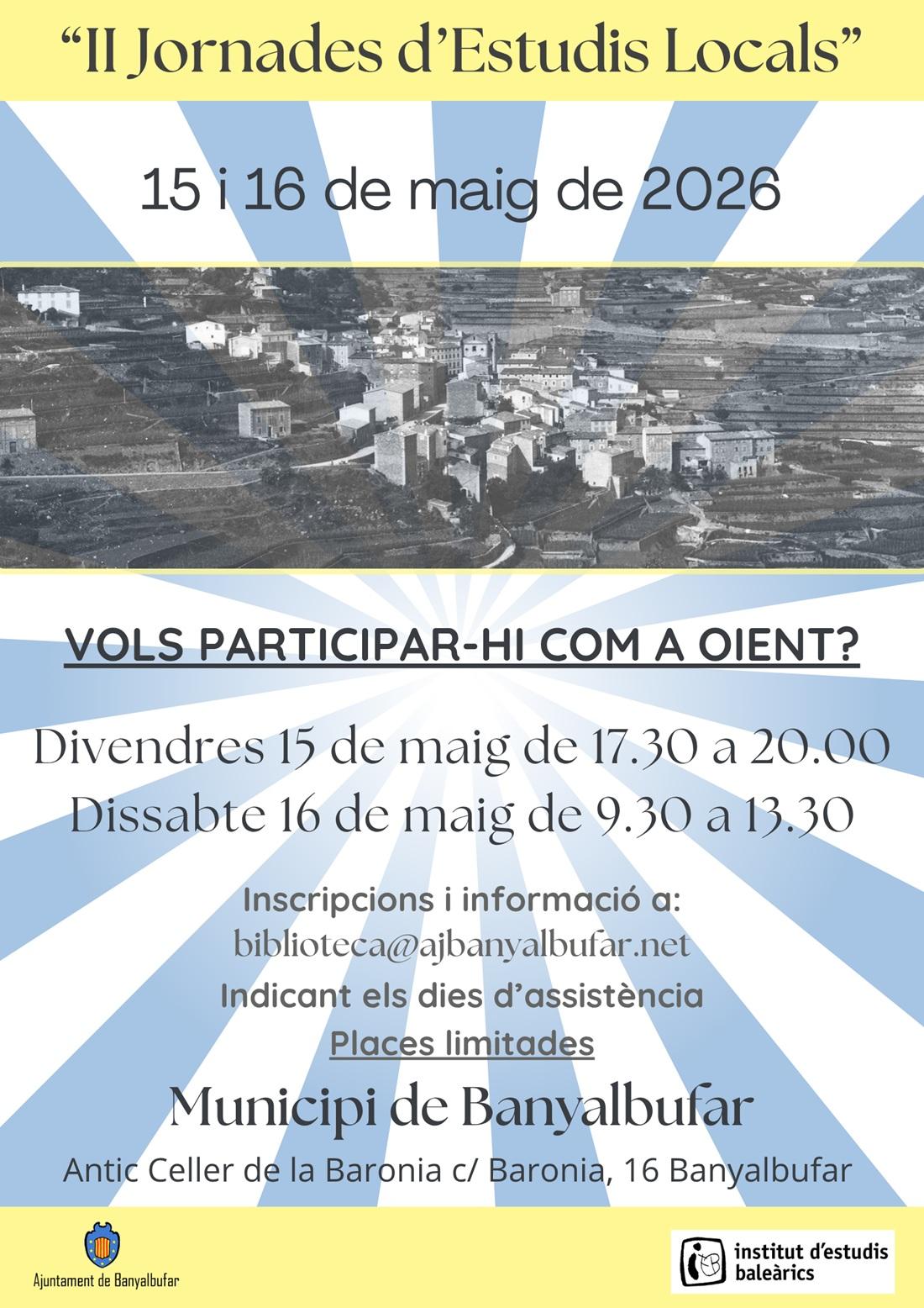II jornades d’Estudis Locals