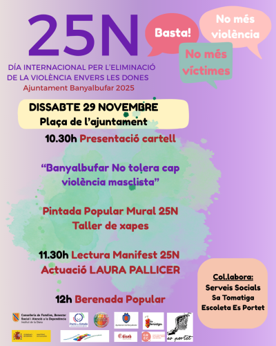 Programació 25N a Banyalbufar 2025
