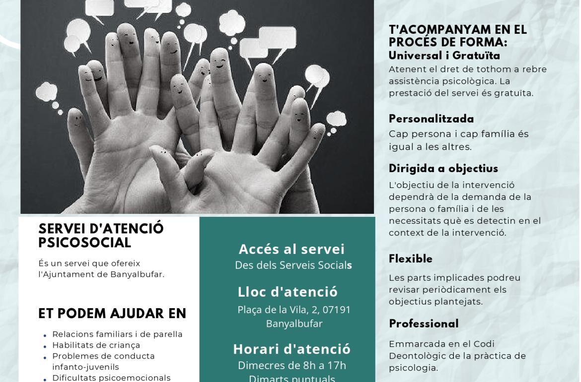 Servicio psicosocial en Banyalbufar