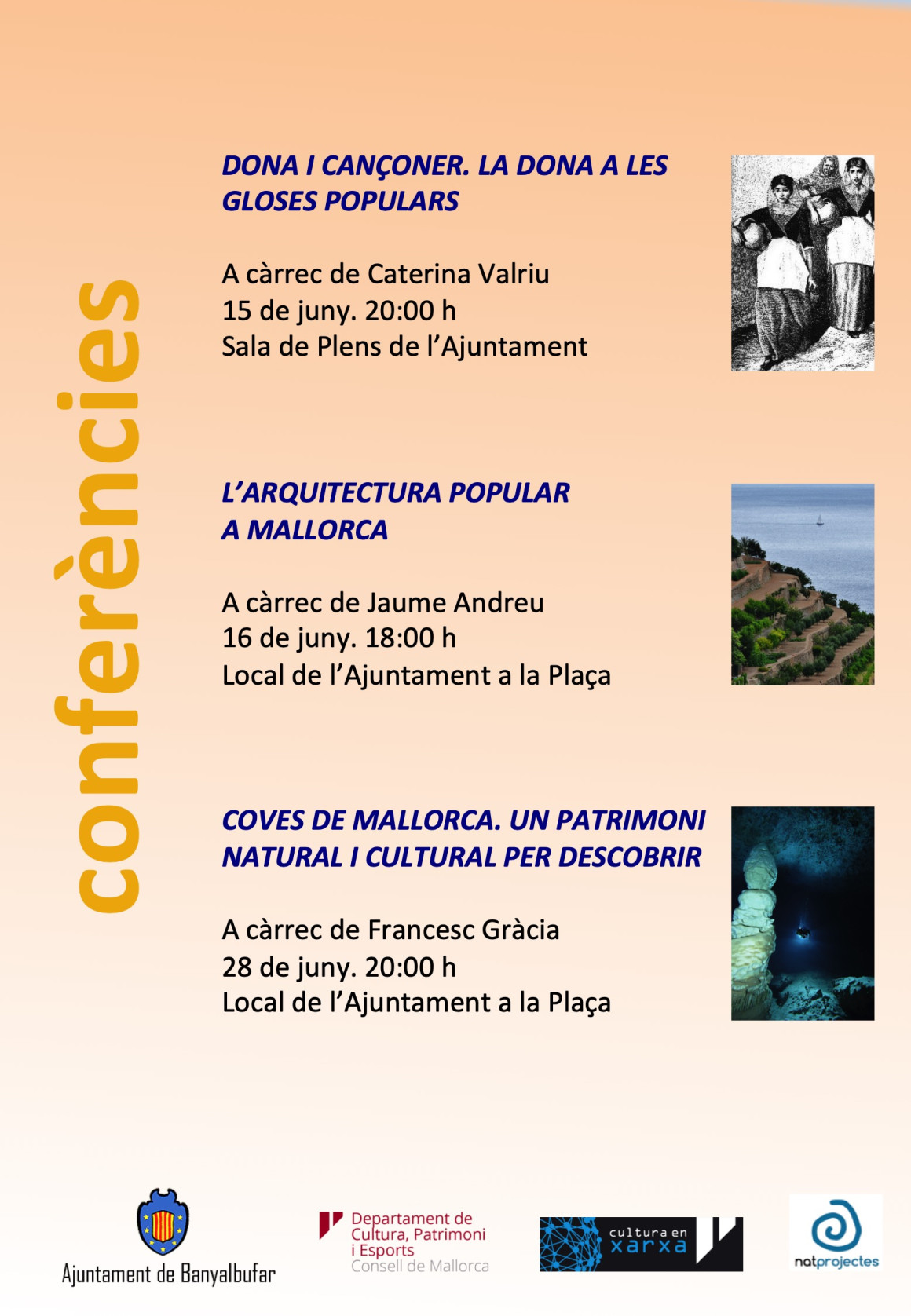 Conferències. Coves de Mallorca. Un patrimoni natural i cultural per descobrir