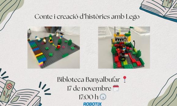 Taller Creació d'Històries i contacontes amb peces de LEGO  a cèrrec de Robotix Balears