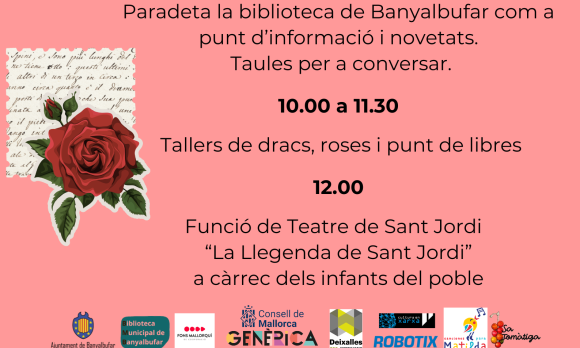 Sant Jordi 2026 a la Plaça de la Vila de Banyalbufar