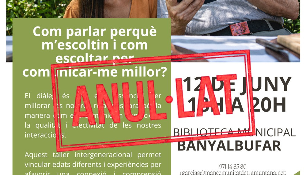 ANUL·LAT Com parlar perquè m’escoltin i com escoltar per comunicar-me millor?