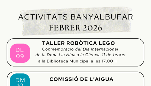 ACTIVITATS febrer 2026.